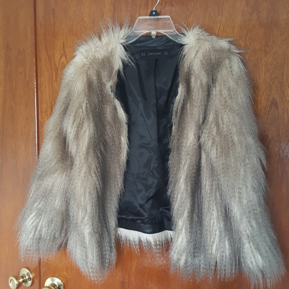 Zara fur coat